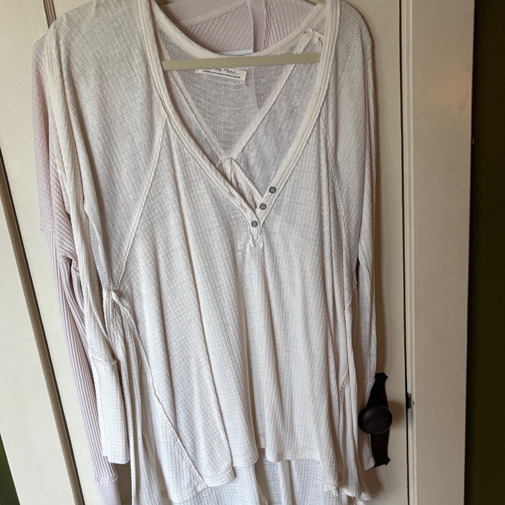 Free People Set of Two Waffle Thermals